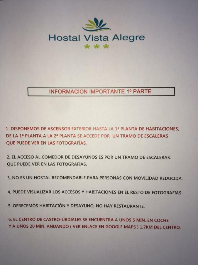 Hostal Vista Alegre 카스트로우르디알레스 외부 사진